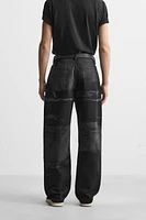 PRINTED RELAXED FIT JEANS