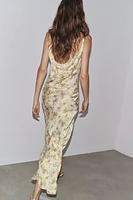 ZW COLLECTION PRINTED SATIN DRESS