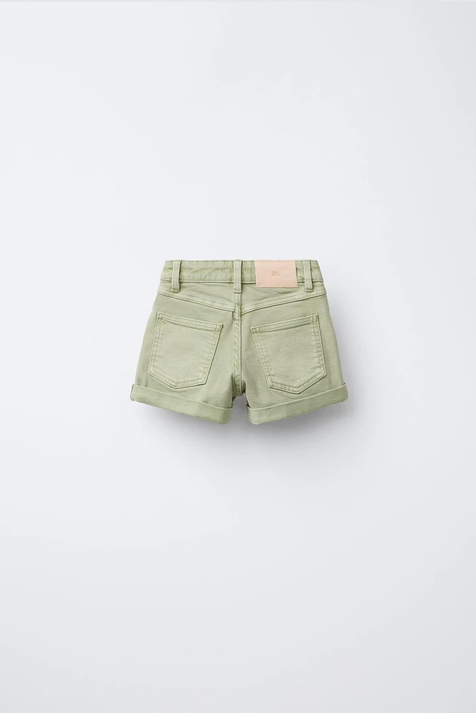 SHORT EN JEAN À CLOUS ÉTOILES