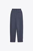 WASHED PLEATED PANTS