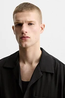 WRINKLED JACQUARD SHIRT