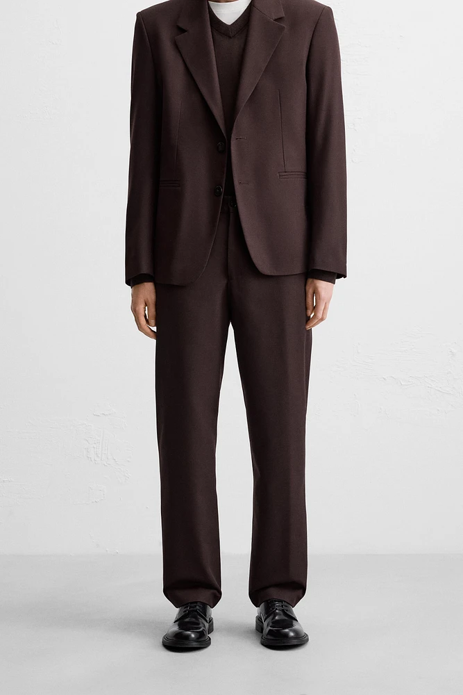 REGULAR FIT SUIT PANTS