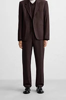 REGULAR FIT SUIT PANTS