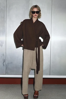 LIMITED EDITION 100% LINEN KIMONO JACKET