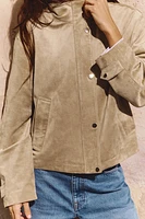 FAUX SUEDE JACKET