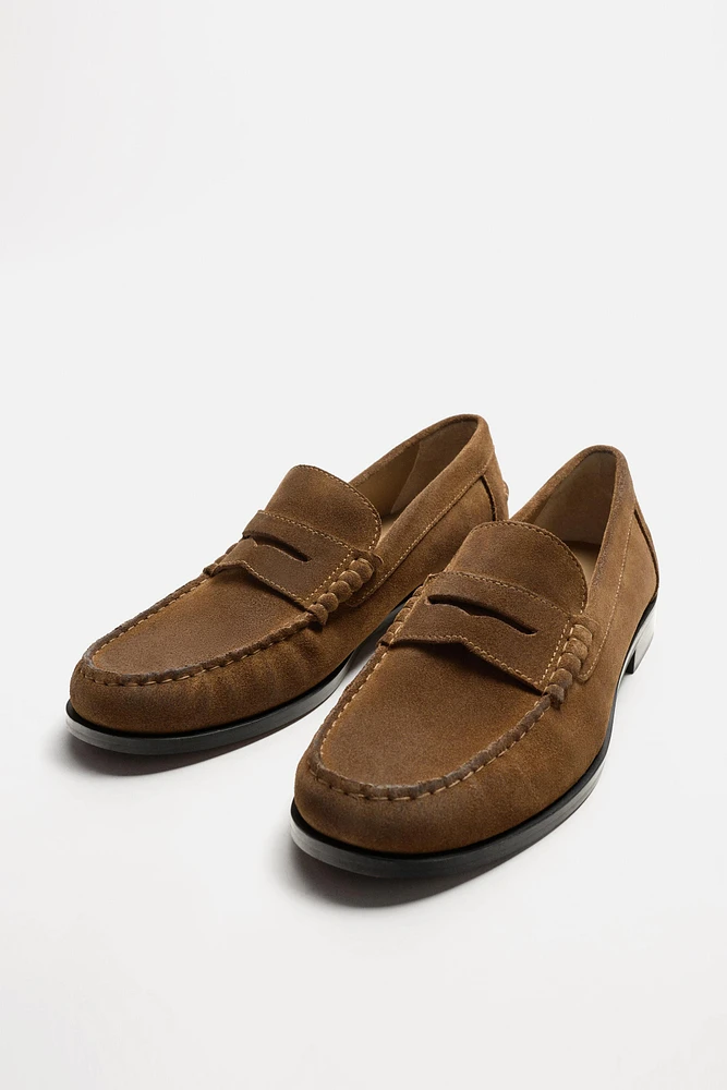 LEATHER SADDLE LOAFERS LIMITED EDITION