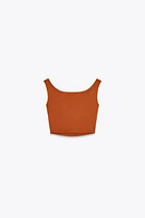 DRAPED CROP TOP