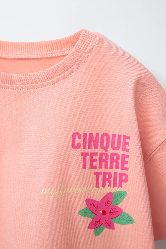 BEACH PRINT T-SHIRT