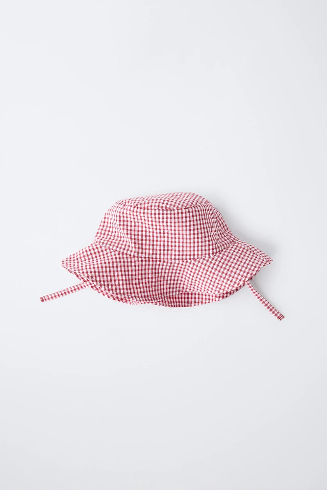 VICHY CHECK BUCKET HAT