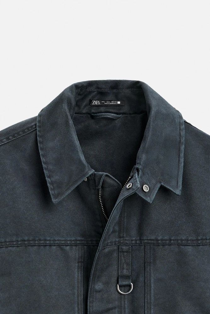 BLOUSON EFFET CIRÉ
