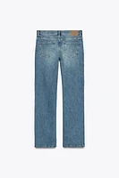 ZW COLLECTION LOW RISE STRAIGHT BOOTCUT JEANS