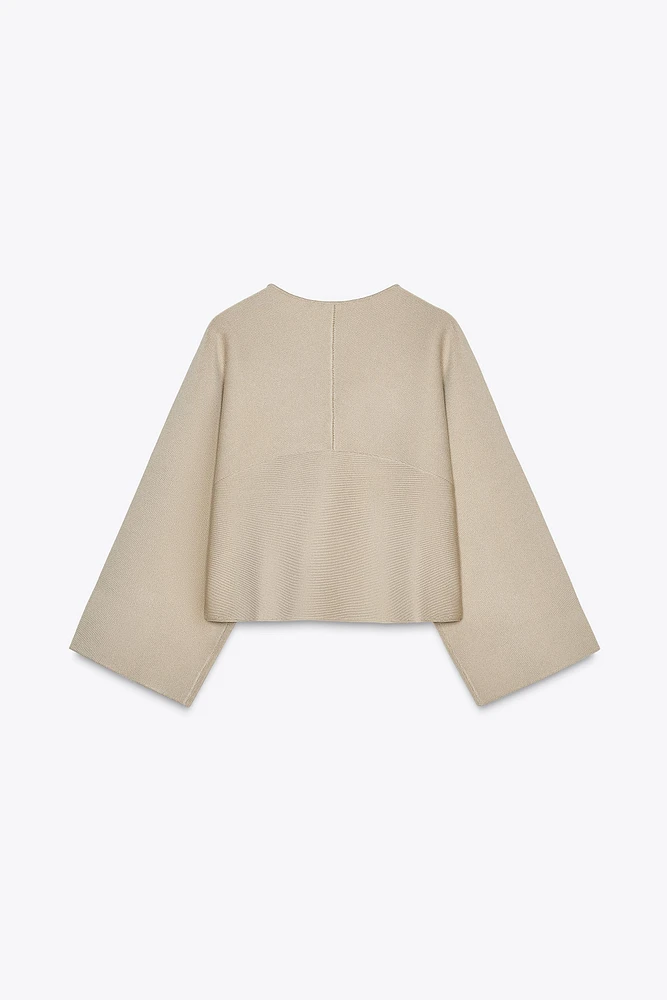 KNIT WRAP TOP
