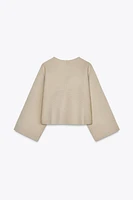 KNIT WRAP TOP