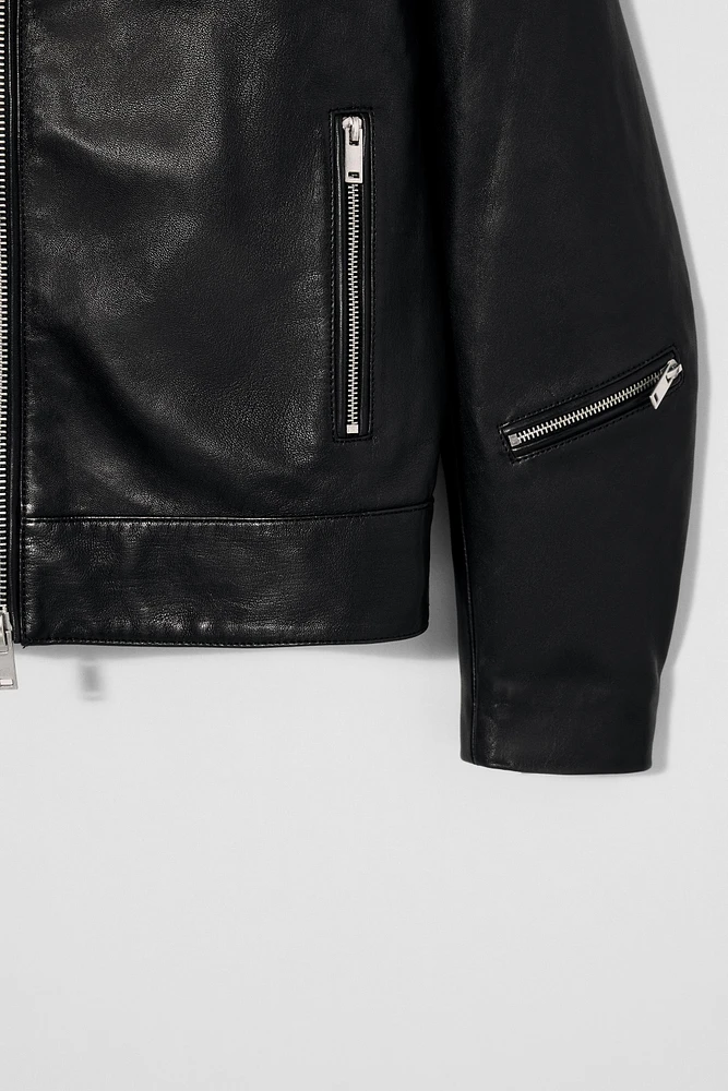 VESTE EN CUIR BOBBY GILLESPIE X ZARA