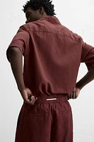 LINEN-COTTON SHORTS