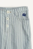 LIMITED EDITION LINEN STRIPED PANTS