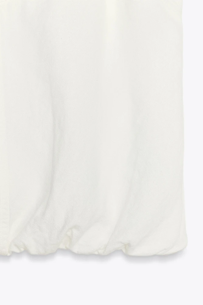 LINEN BALLOON TOP