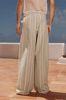 LIMITED EDITION STRIPED WIDE FIT PANTS