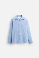 CHEMISE DE PYJAMA CONTRASTÉE