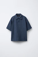 PLAIN KNIT POLO SHIRT