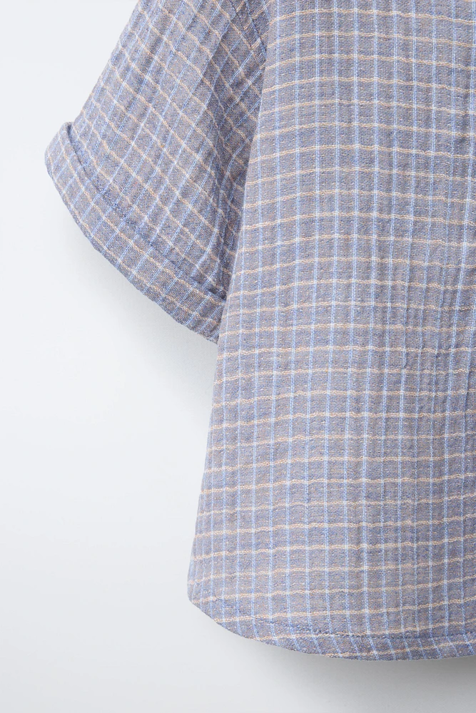 PLAID PRINT SHIRT