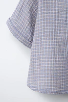 PLAID PRINT SHIRT