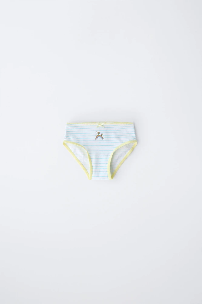 2-6 ANS/ LOT DE SIX CULOTTES LICORNES