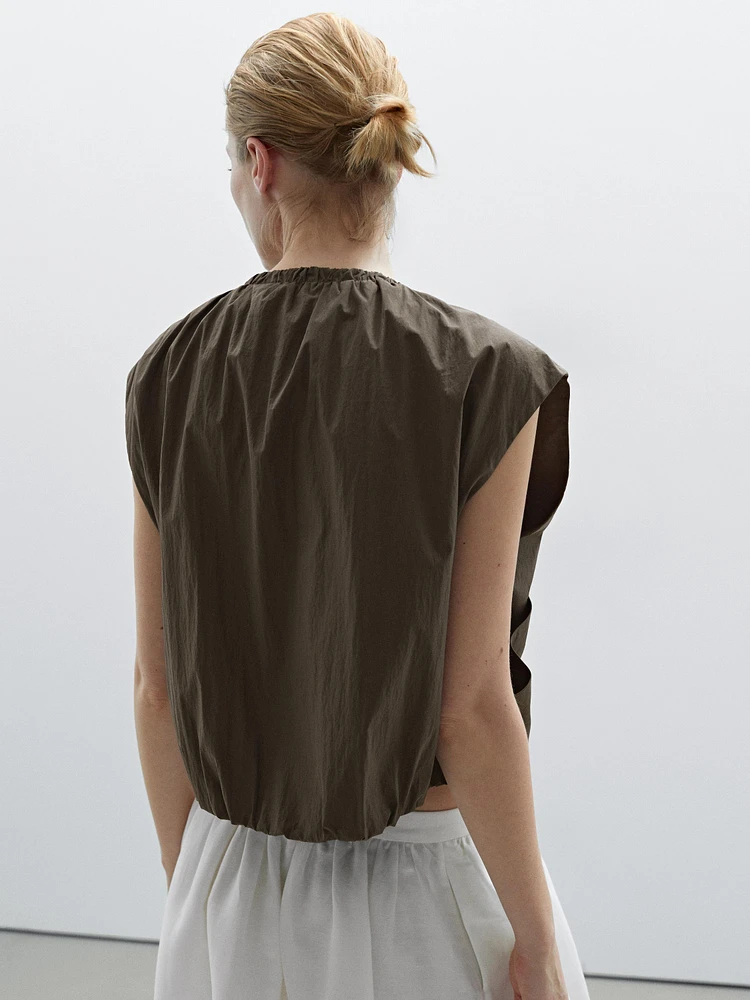 Gilet froncé