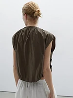 Gilet froncé