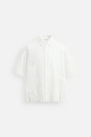 CHEMISE PATCHWORK BRODERIE AJOURÉE