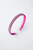 BEADED FLOWER HEADBAND