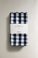 SERVIETTES DE TABLE VICHY CARREAUX (LOT DE 2)