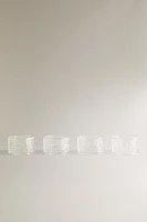 SET OF GLASS NAPKIN RINGS (SET OF 4)