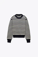 STRIPED KNIT SWEATER