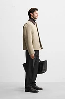 MIXED COLLAR JACKET