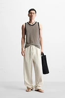 JACQUARD STRIPED PANTS
