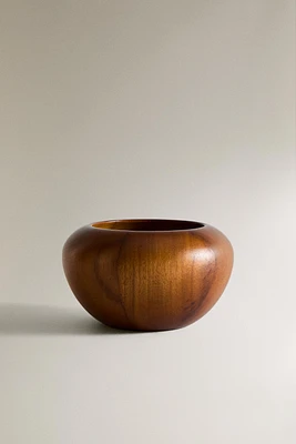 DECORATIVE TEAK BOWL