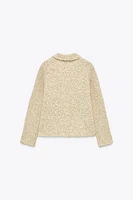 WOOL BLEND KNIT CARDIGAN