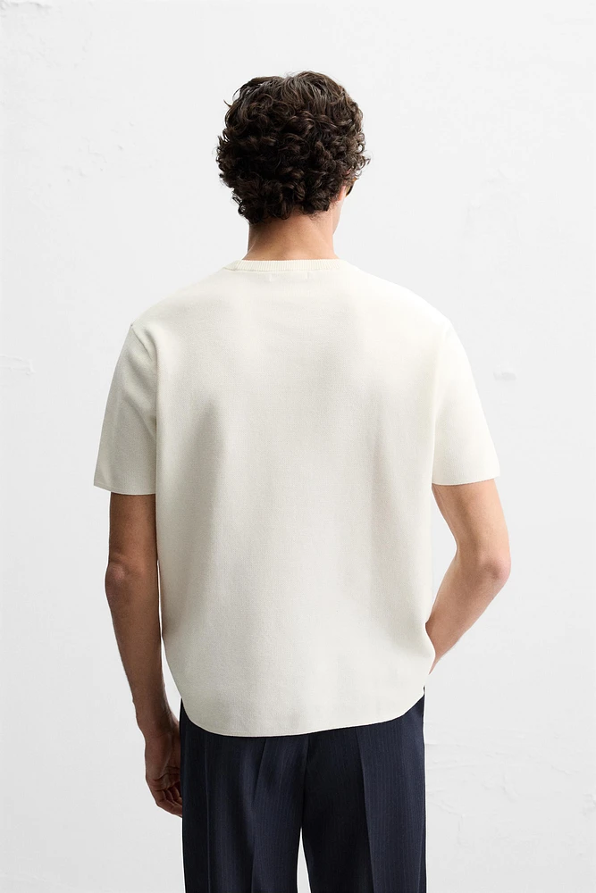 T-SHIRT EN MAILLE RELAXED FIT