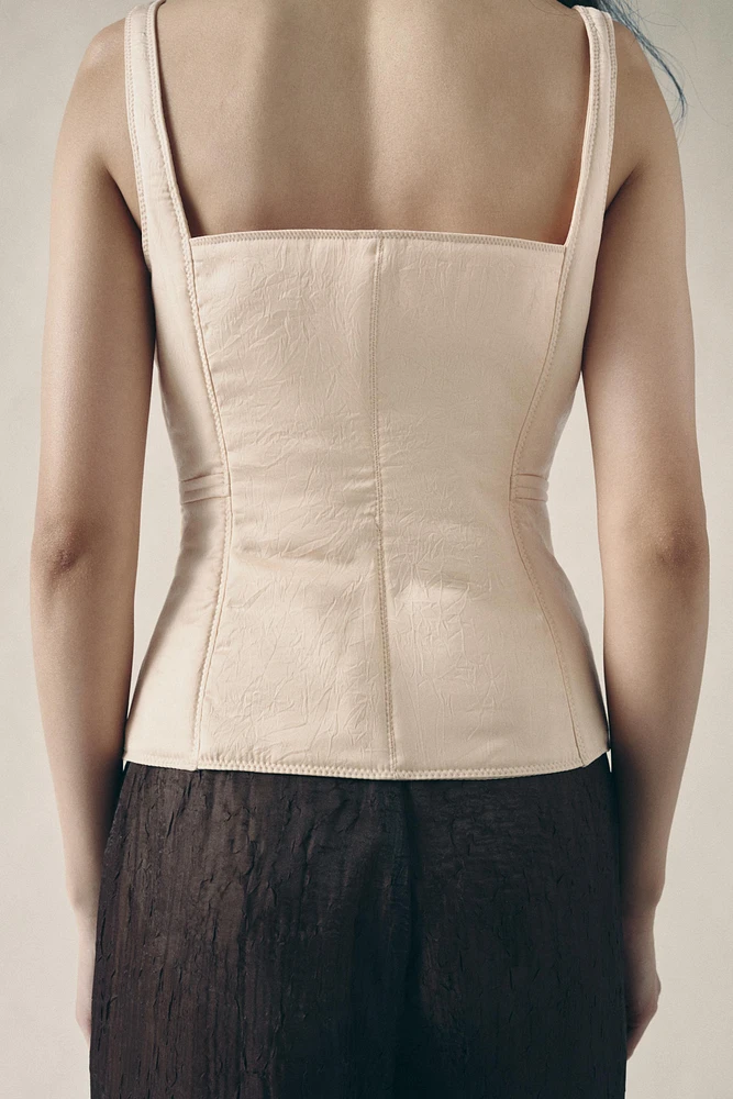 PADDED BUSTIER TOP