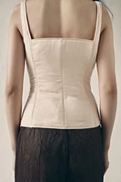 PADDED BUSTIER TOP