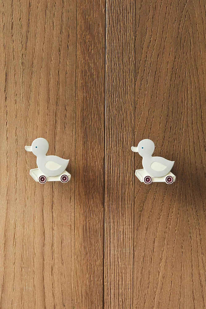 LOT BOUTONS DE PORTE ENFANTS PETITS CANARDS (LOT DE 2)