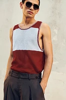 TEXTURED MESH TANK TOP LIMITED EDITION