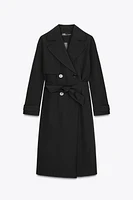 WATER REPELLENT BELTED TRENCH COAT