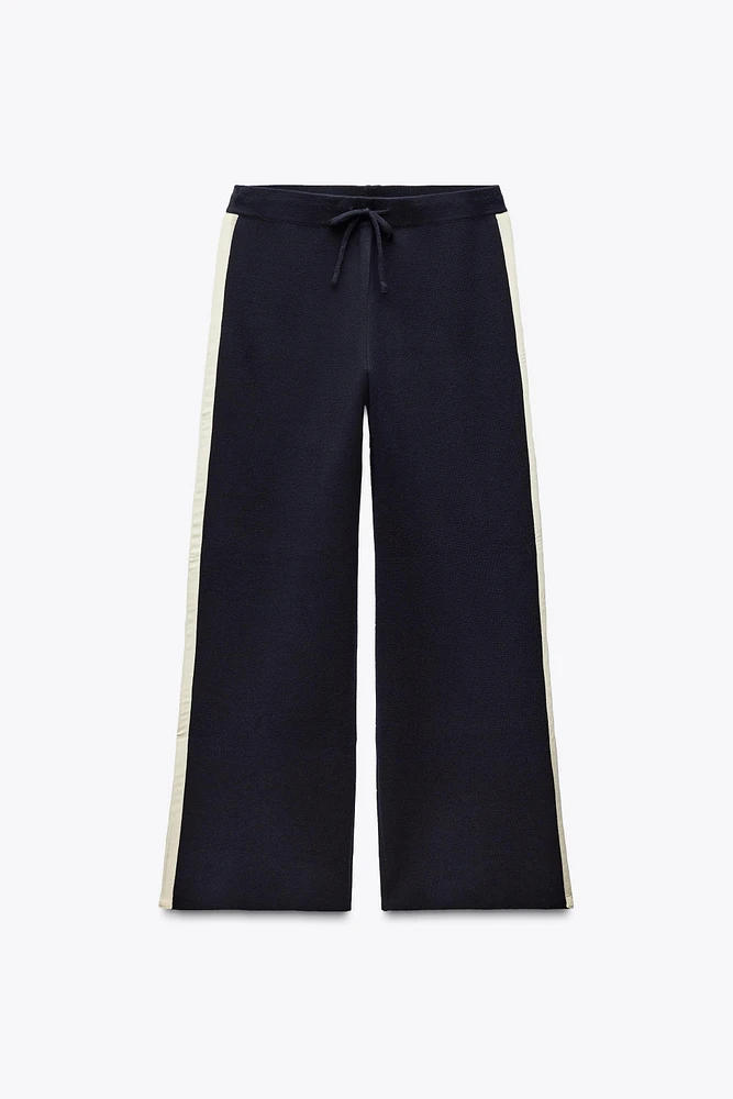 SIDE STRIPE KNIT PANTS