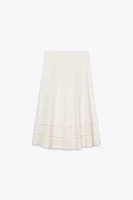 ZW COLLECTION EMBROIDERED MIDI SKIRT