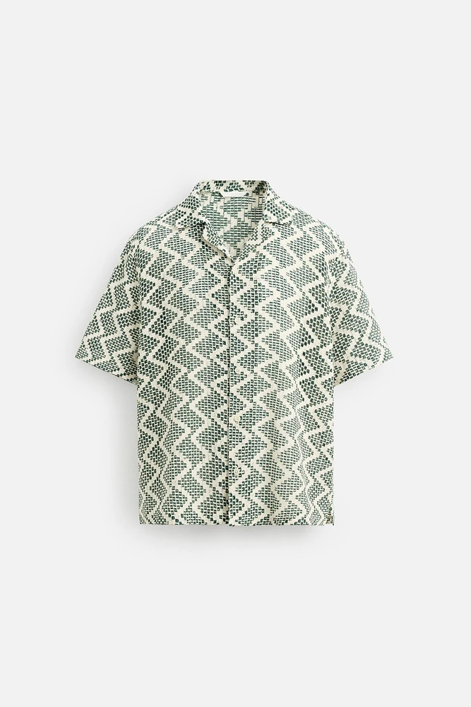 CHEMISE STRUCTURÉE AJOURÉE