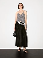 Jupe-culotte longue lin