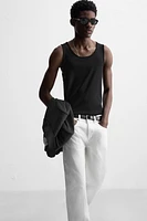 SEMI-SHEER TANK TOP