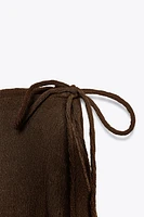 PANTALON PORTEFEUILLE TEXTURÉ